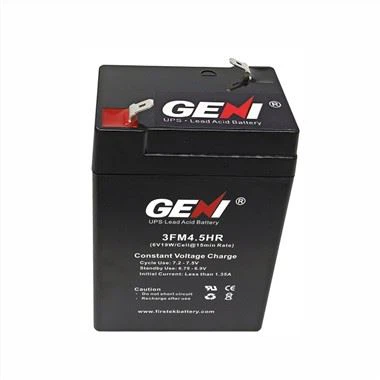 Qawwa Għolja 6V 4.5AH Batterija ta 'Aċidu taċ-Ċomb Issiġillat