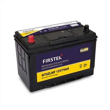 N70ZL 12V 75AH Manutenzjoni Ħieles Batterija tal-Karozza